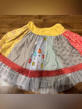 Persnickety skirt girls patchwork lace floral